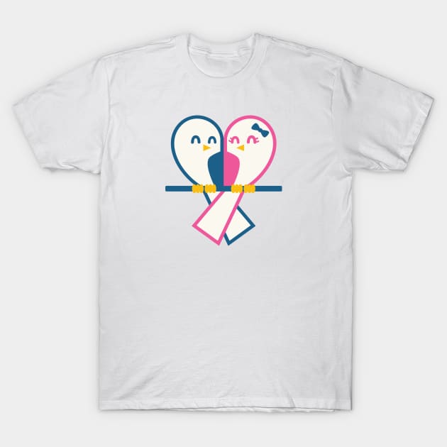 Lovely Bird Couple T-Shirt by rarpoint